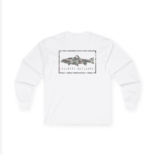 Retro Camo Logo Long Sleeve Tee — SEE SIZING NOTE