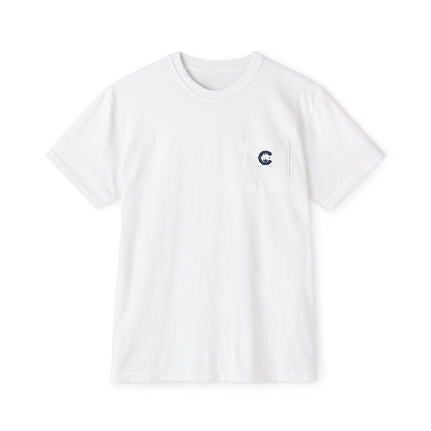Colbert Outdoors Logo Comfort Colors Pocket Tee