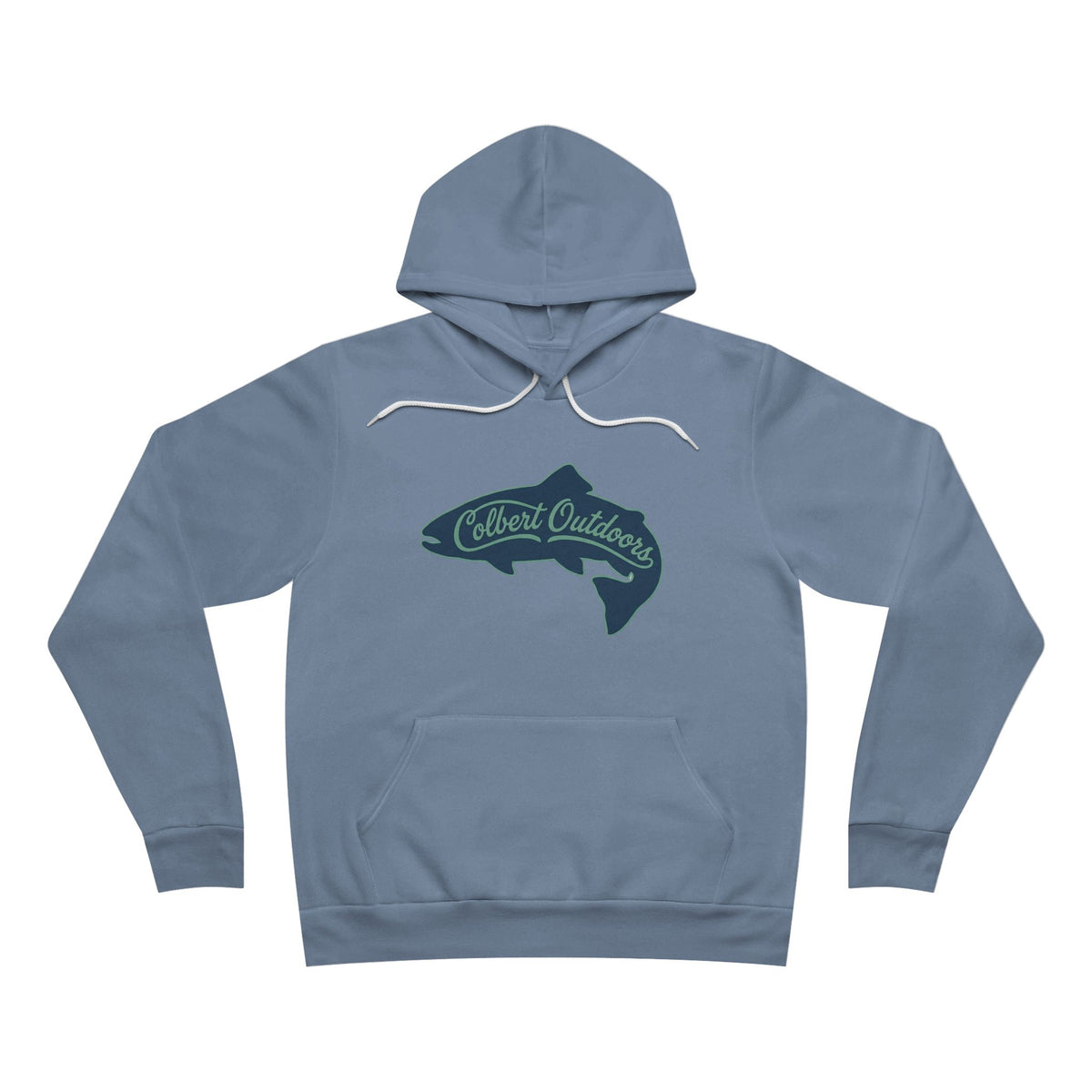 Colbert Outdoors Fish Logo Hoodie — Cozy Pullover for Anglers & Outdoor Lovers
