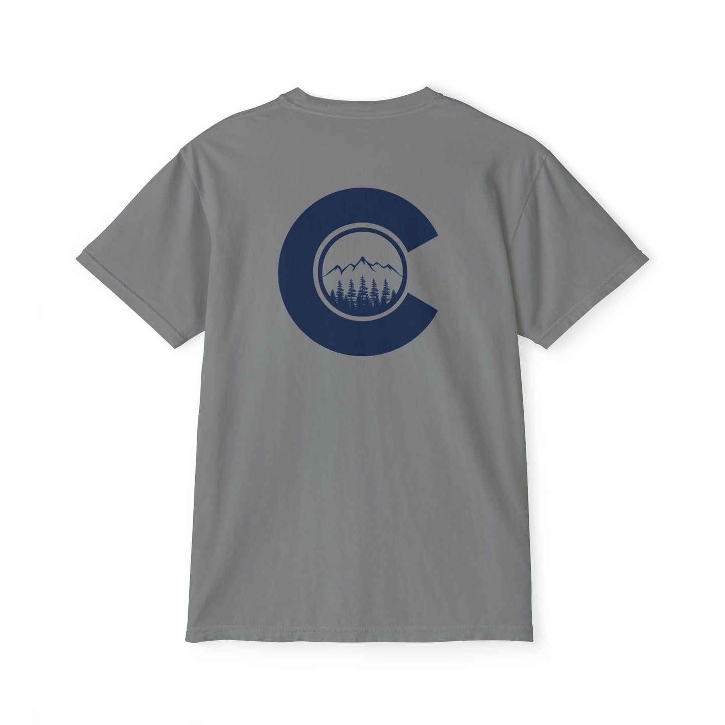 Colbert Outdoors Logo Comfort Colors Pocket Tee