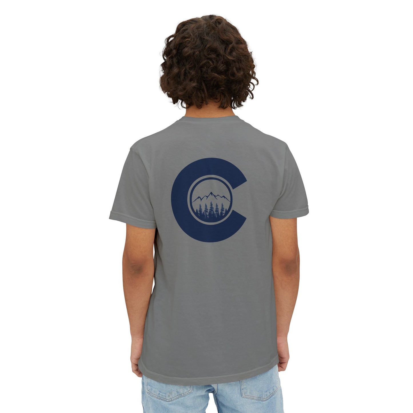 Colbert Outdoors Logo Comfort Colors Pocket Tee