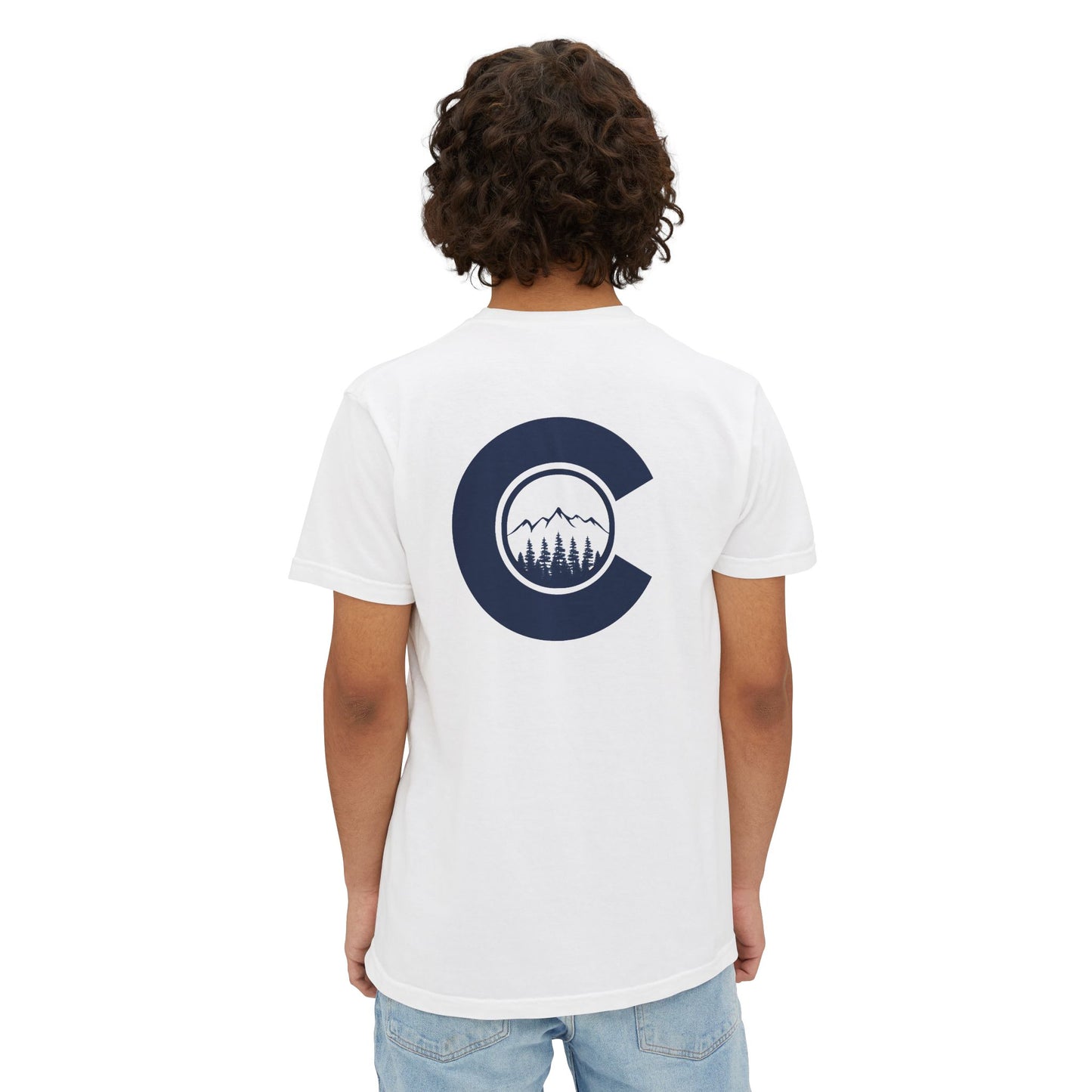 Colbert Outdoors Logo Comfort Colors Pocket Tee